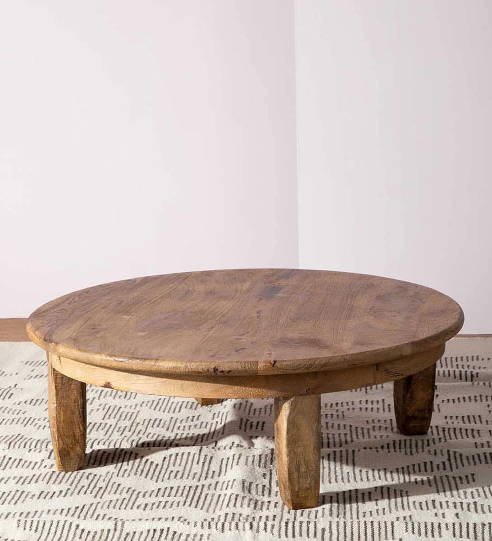 Thal Solid Wood Coffee Table In Natural Colour