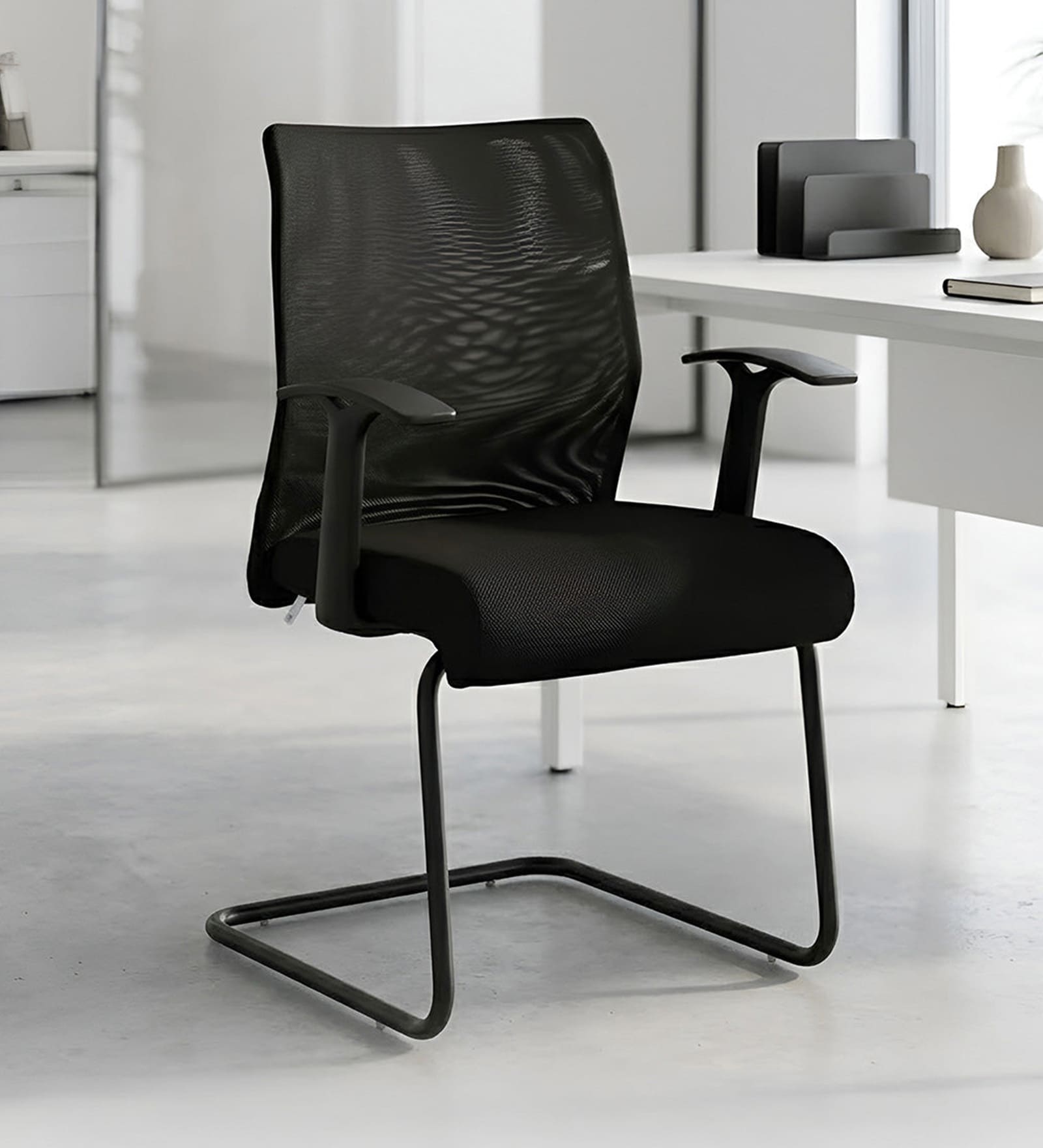 Thames Visitor Chair In Black Colour Thames Visitor Chair In Black Colour