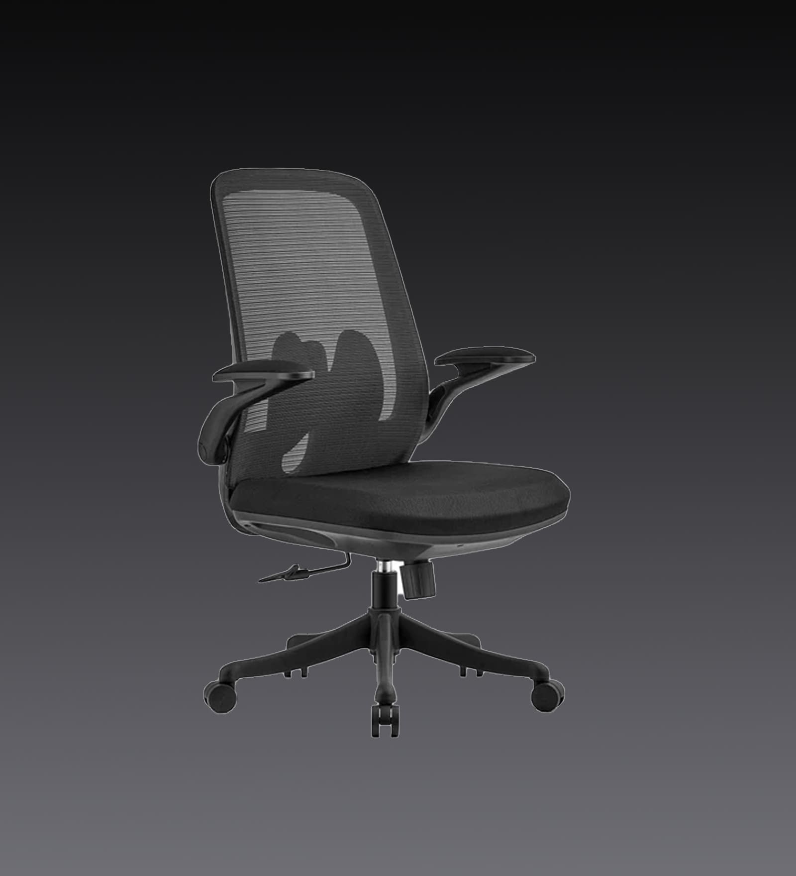 The Associate Mid Back Premium Ergonimic Chair In True Black Colour