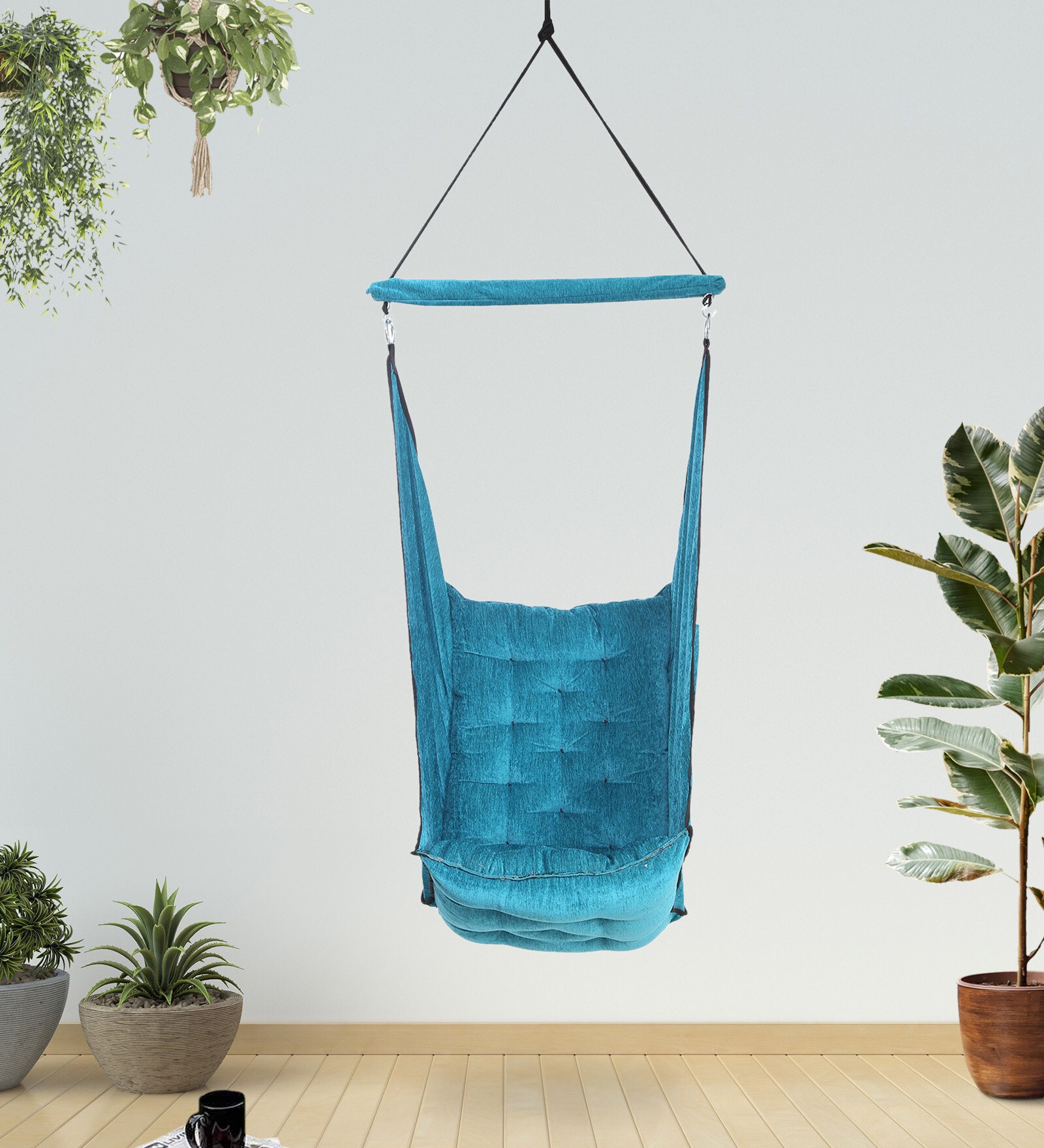 The Fabric Swing in Blue Colour The Fabric Swing in Blue Colour