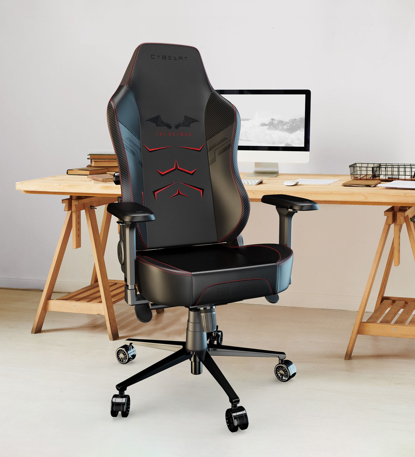 Buy The Batman Leather Gaming Chair in Black Colour at 100% OFF by ...