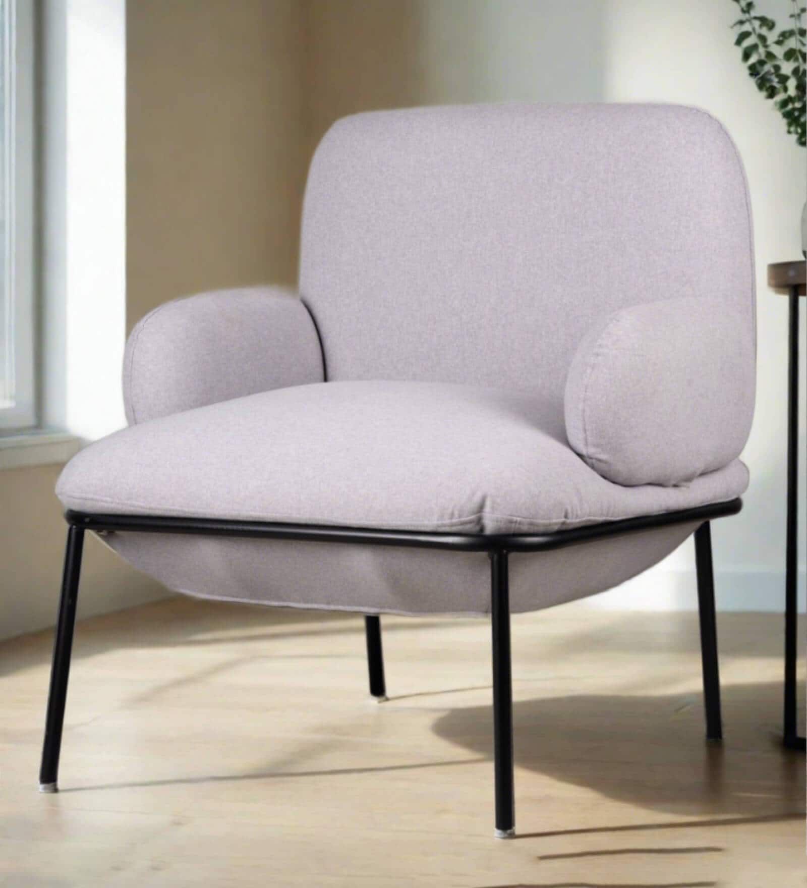 Benz Lounge Chair In Grey Color