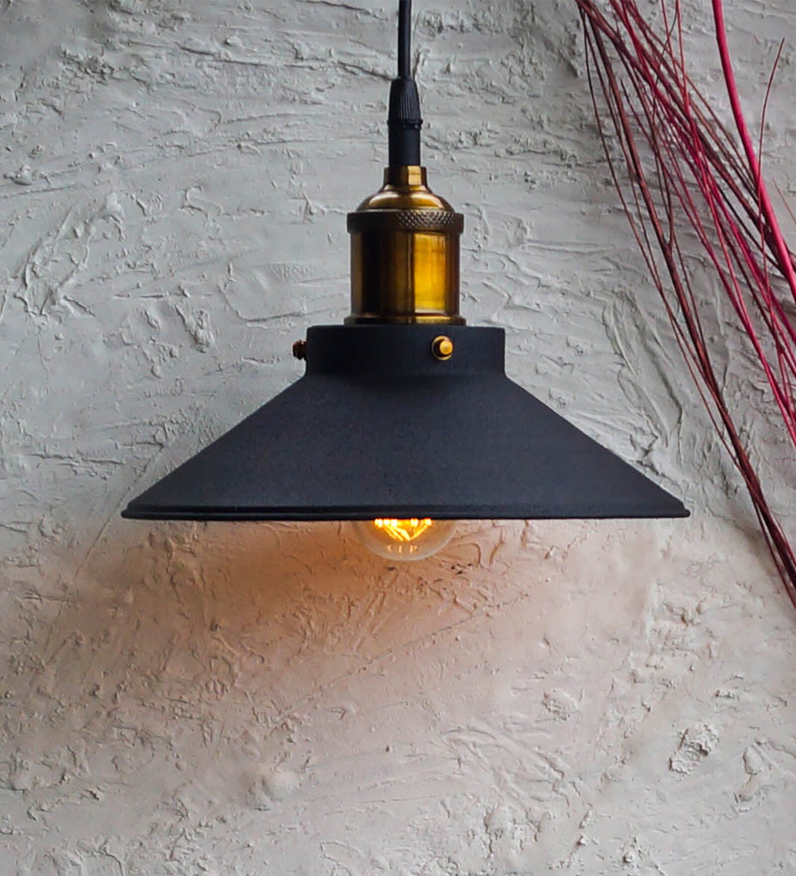 Bello Harvey Black Metal Hanging Light