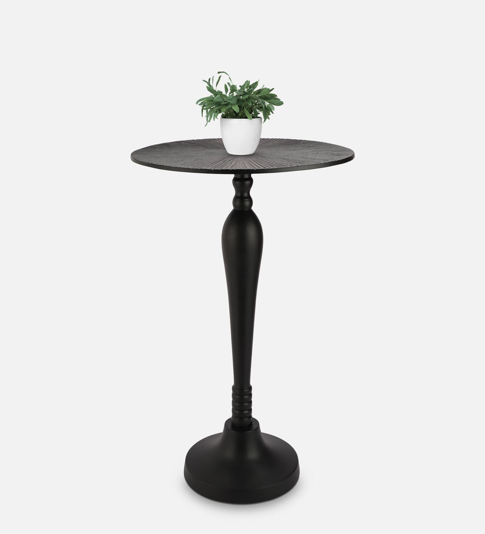 The Carla Metal End Table In Black Colour