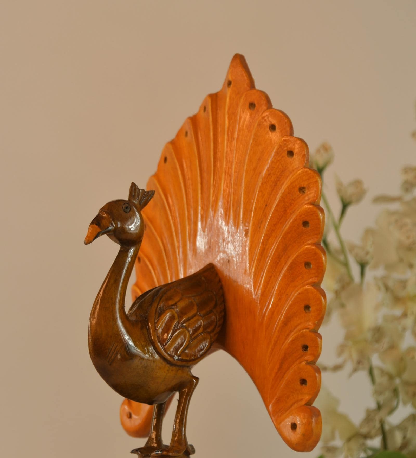 The Dance Of Color Grace Brown Solid Wood Figurine