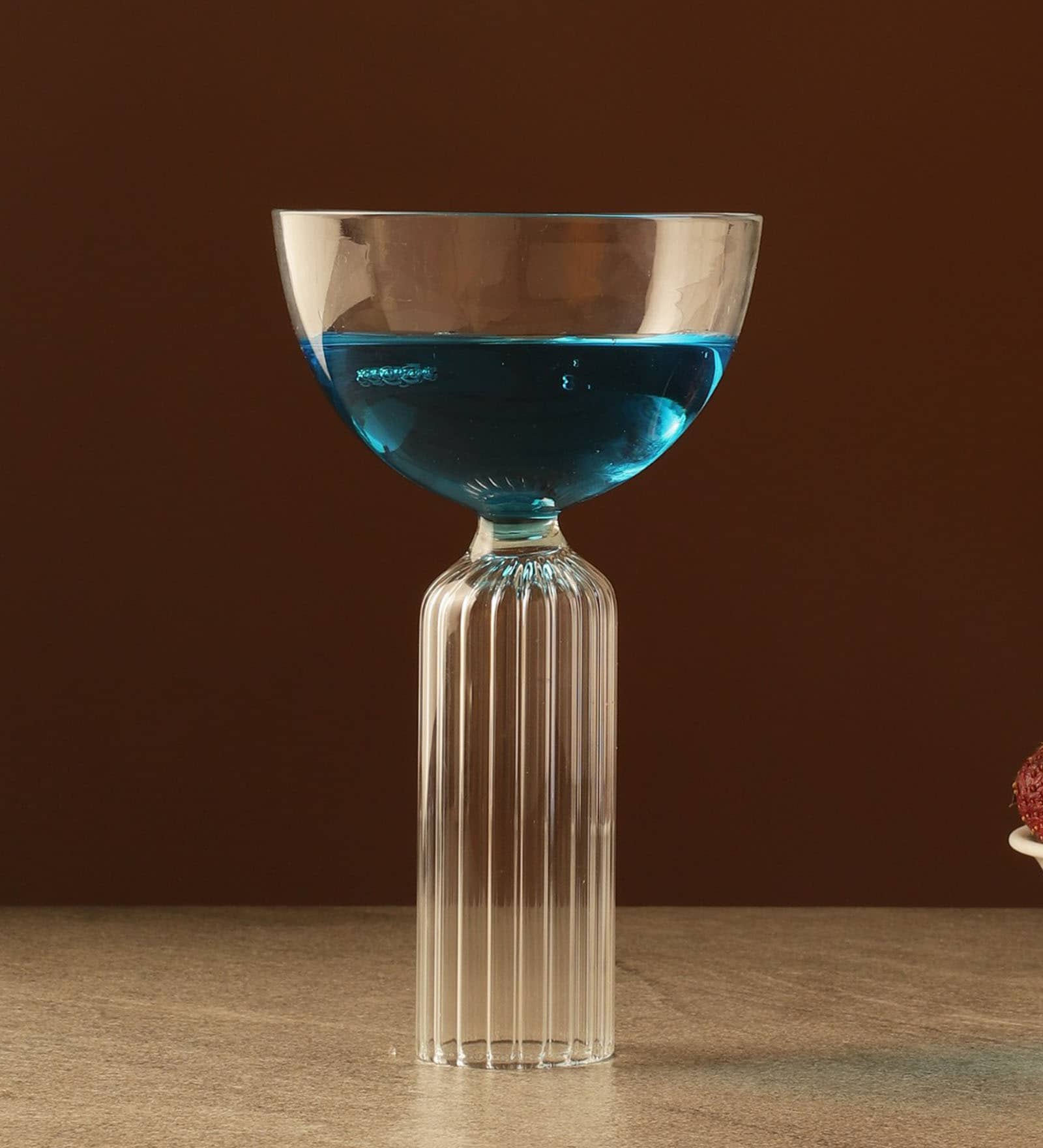 Coupe With Fluted Stem Glass   Cocktail Glasses