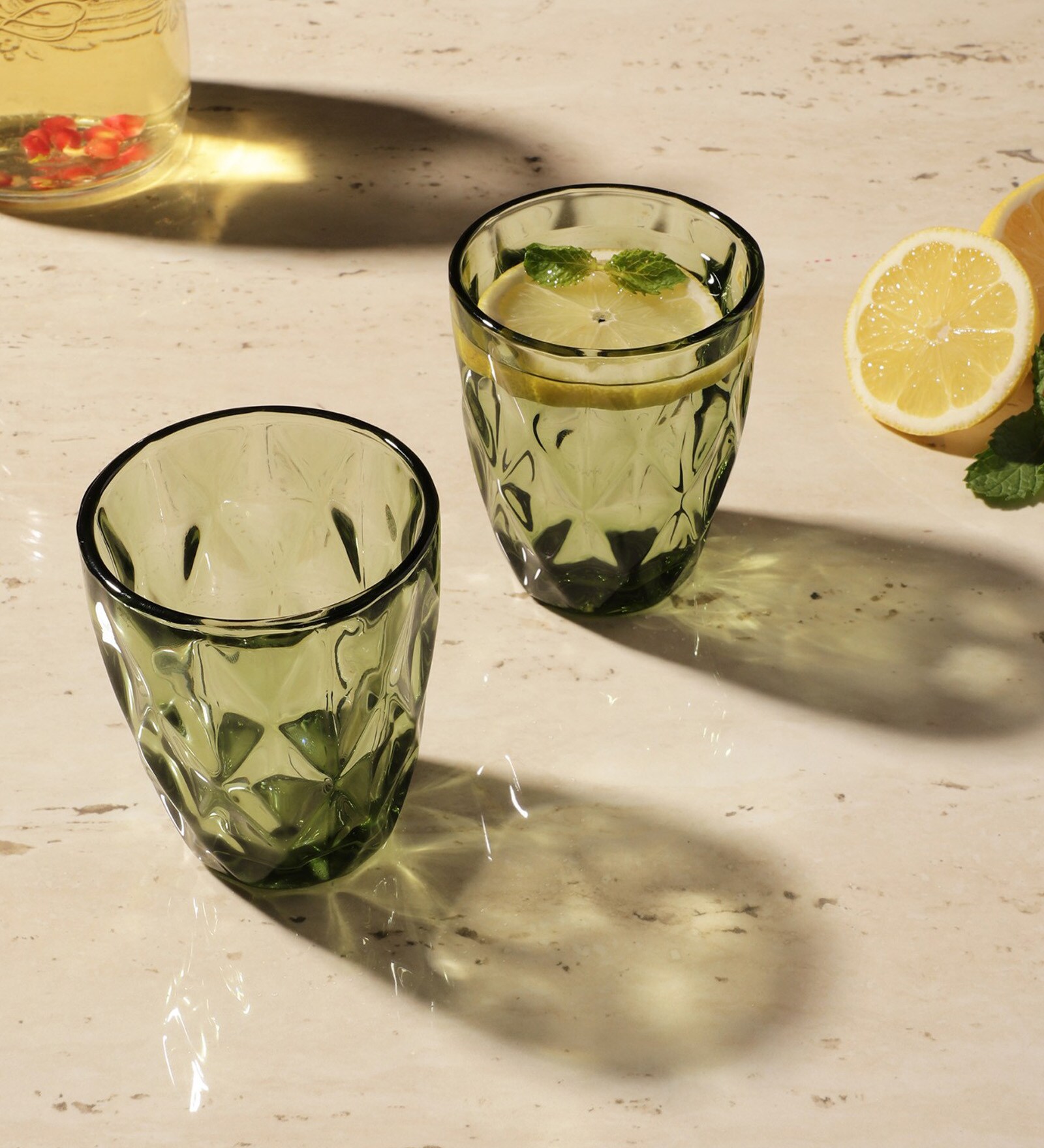 Sage Tinted Glass 270ml (Set of 2)  Everyday Glasses