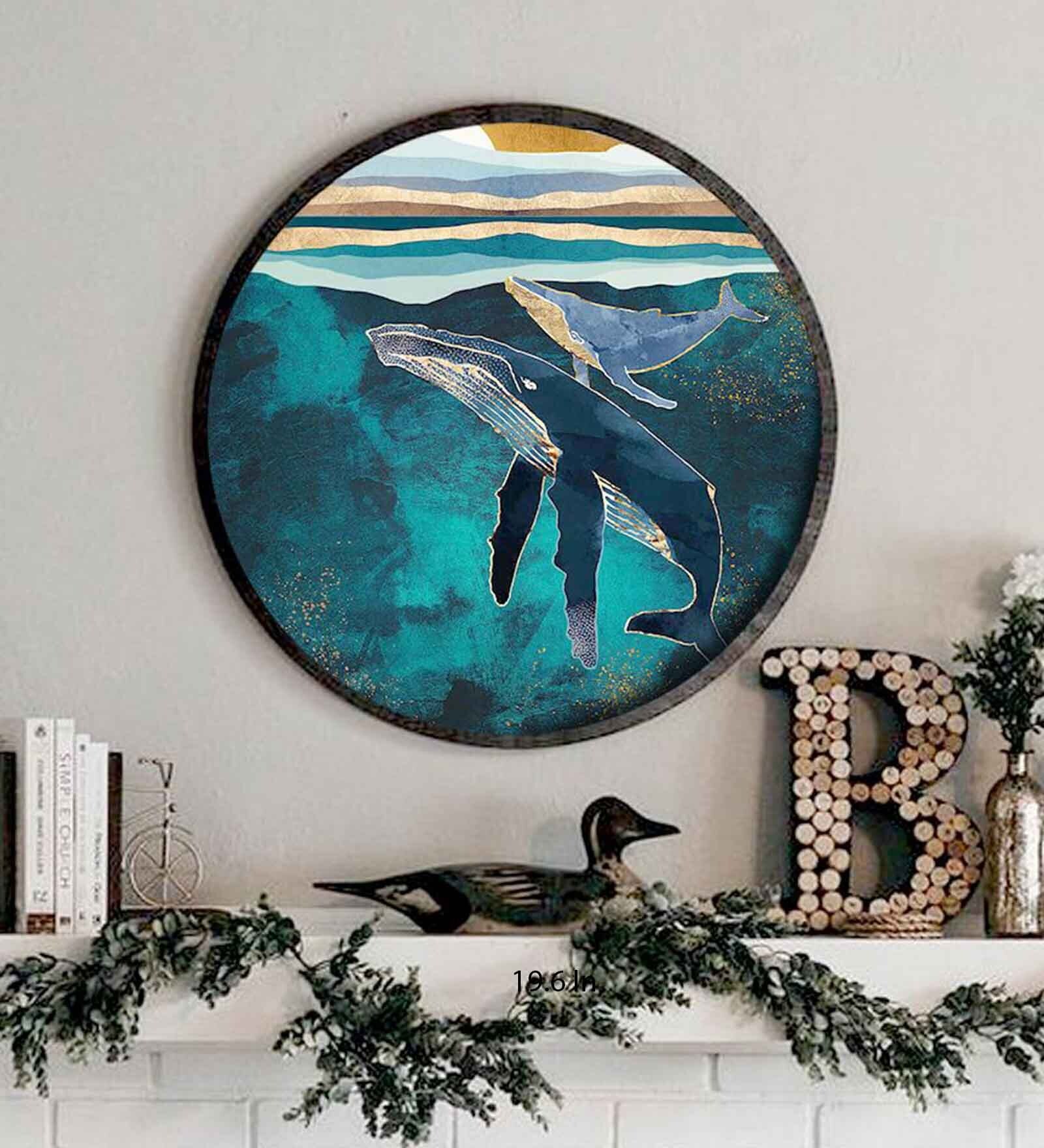 The Deep End Canvas Art Prints In Blue