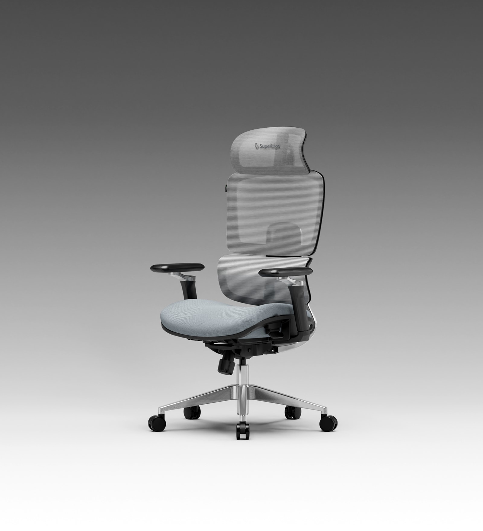 The Director Metal Premium Ergonomic Chair In Lakestone Grey Without Footrest The Director Metal Premium Ergonomic Chair In Lakestone Grey Without Footrest