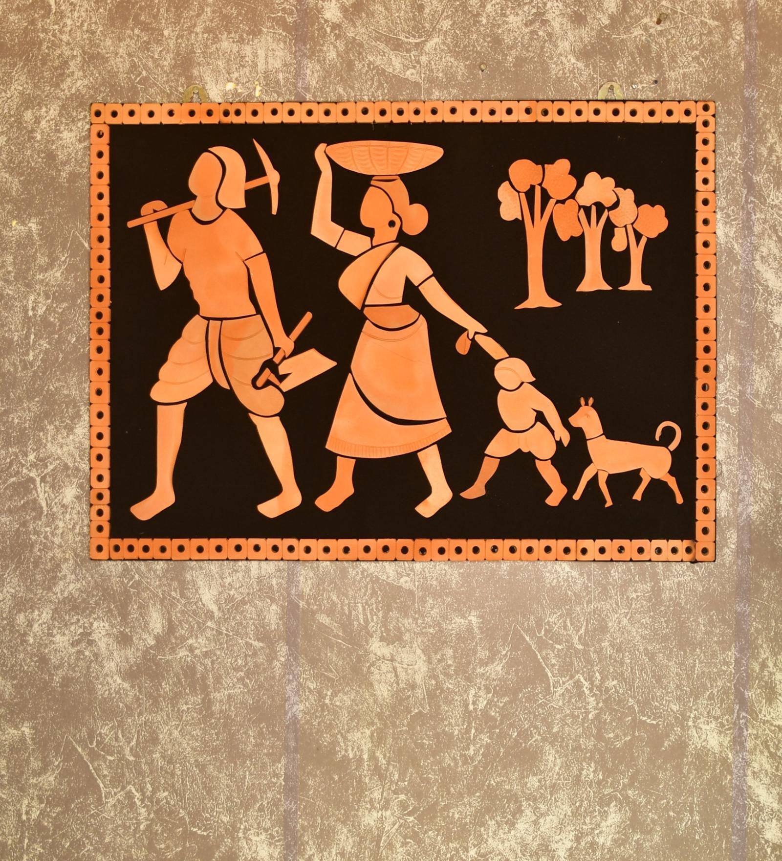 The Homecoming Brown Terracotta Showpiece