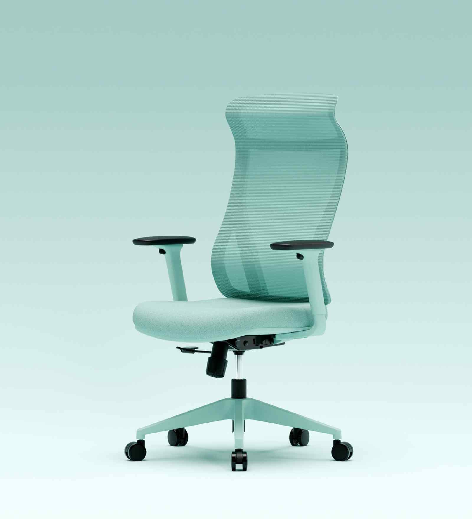 The Novice Premium Ergonomic Chair In Ice Green Colour