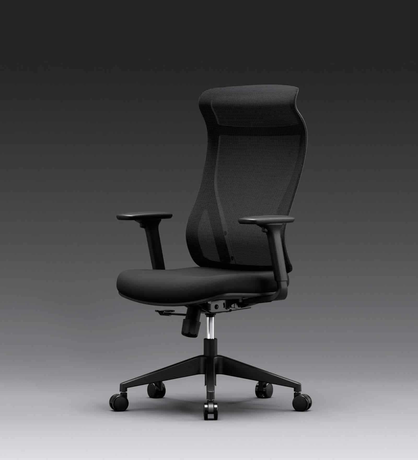The Novice Premium Ergonomic Chair In True Black Colour The Novice Premium Ergonomic Chair In True Black Colour