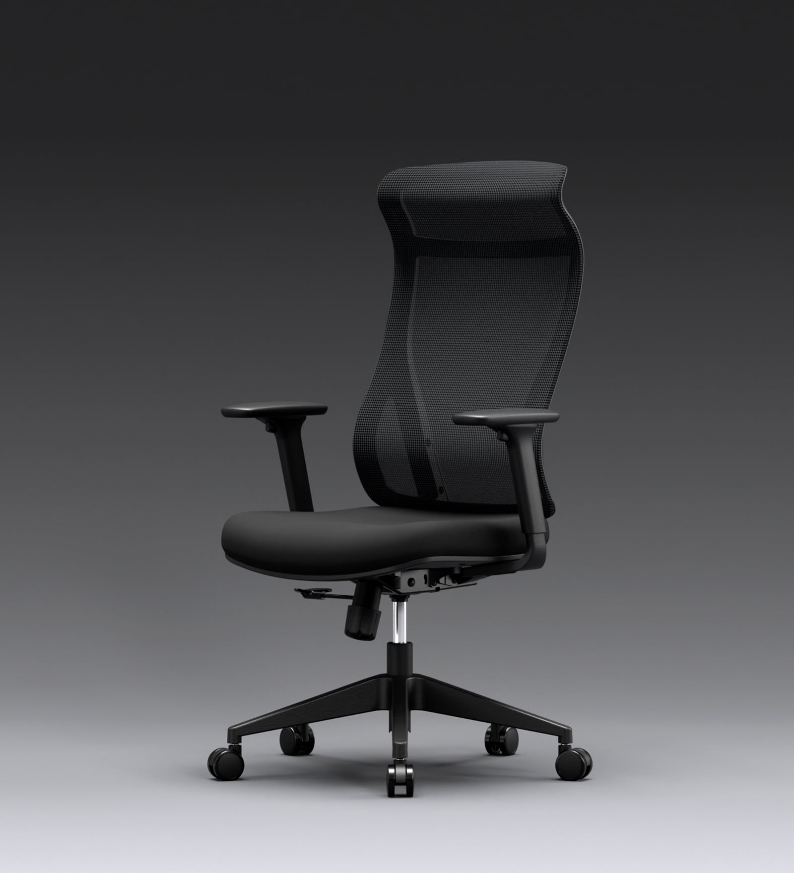 The Novice Premium Ergonomic Chair In True Black The Novice Premium Ergonomic Chair In True Black