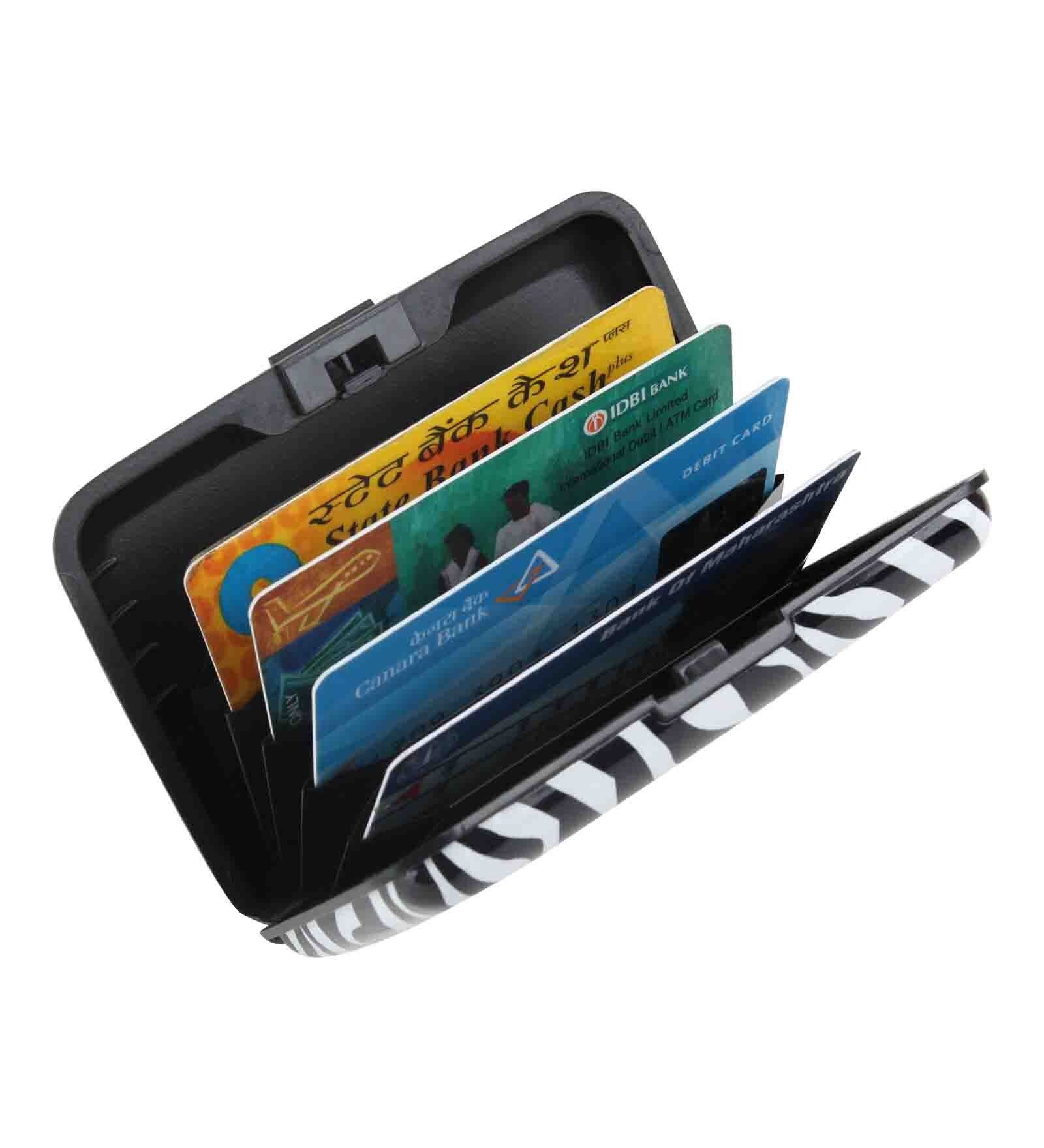 Buy The Quirk Box Zebra Print Plastic Credit Card Holder Online