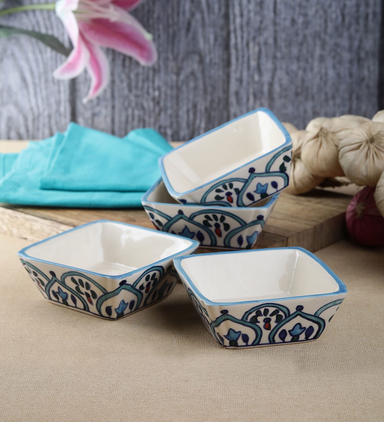 200 ML Ceramic Serving Bowls Set of 4