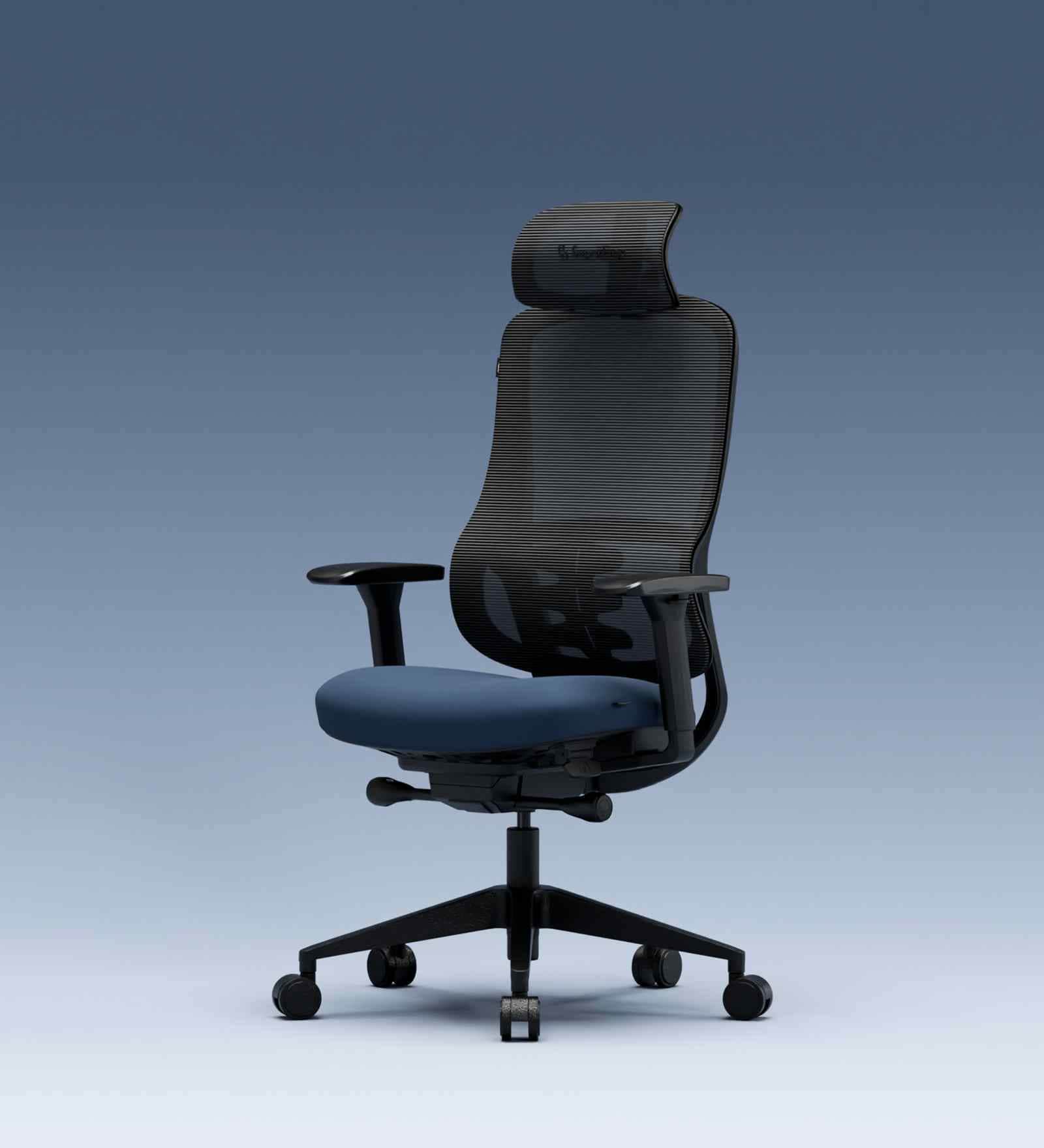 The Specialist Premium Ergonomic Chair In Prussian Blue Colour The Specialist Premium Ergonomic Chair In Prussian Blue Colour