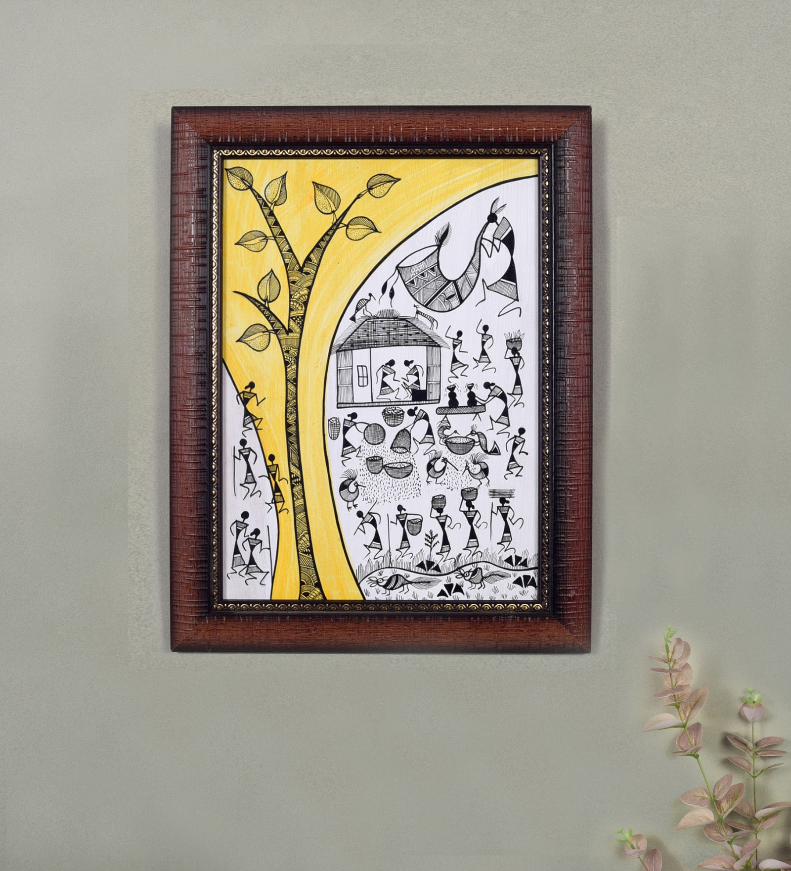 Buy The Tree Of Life Warli White Acrylic MDF Painting By Aakriti Art   The Tree Of Life Warli  White Acrylic   Mdf  Painting By  Aakriti Art Creations The Tree Of Life War Tdbxvf 