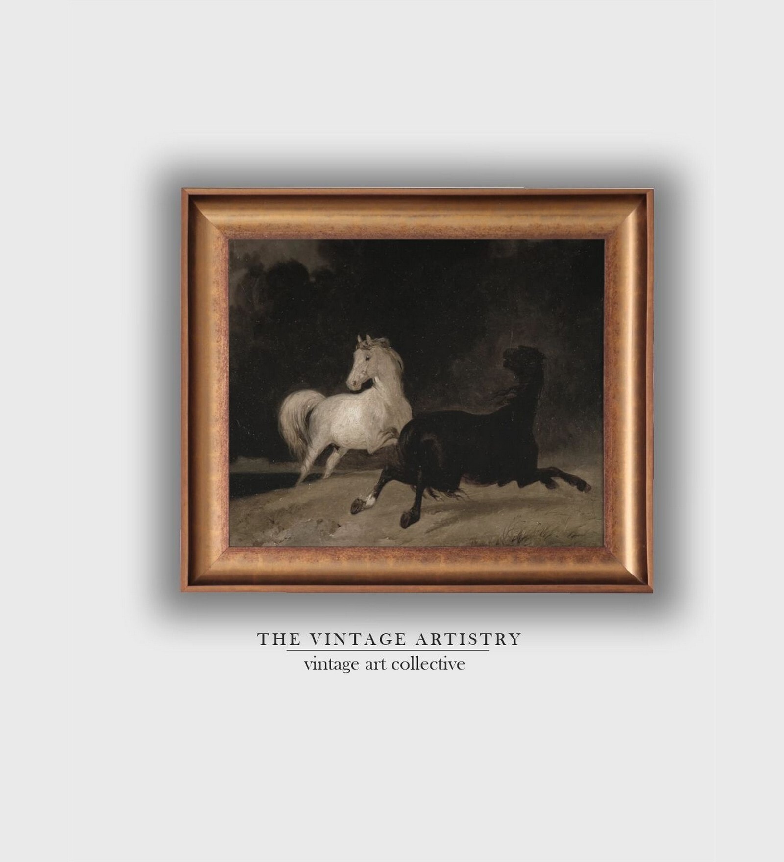 The Vintage Artistry Blackhorse Painting Wall Art