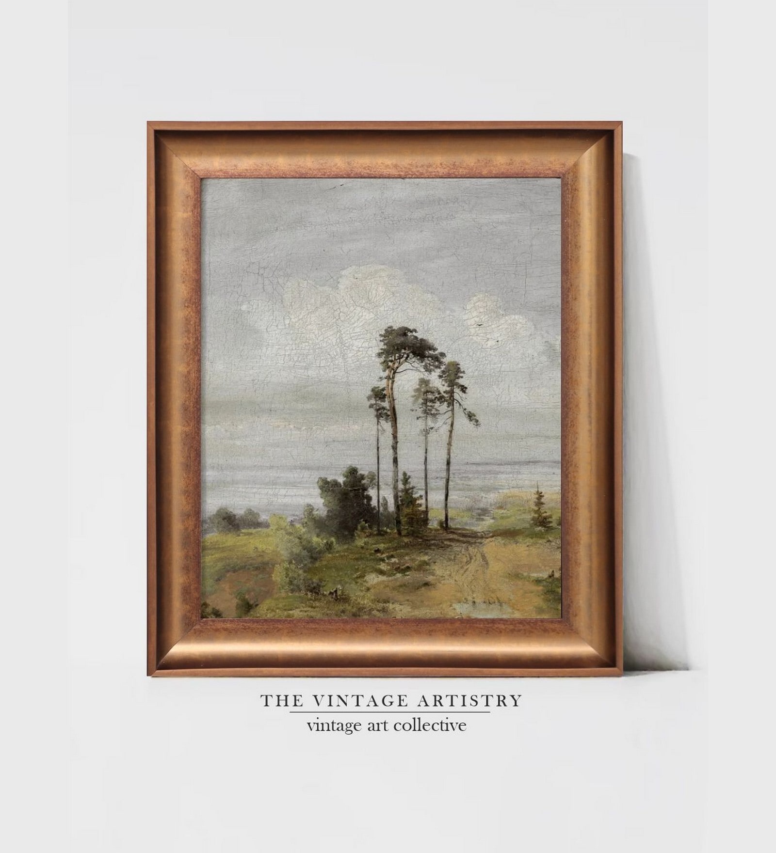 The Vintage Artistry Blue & Green Coastal Beach Wall Art