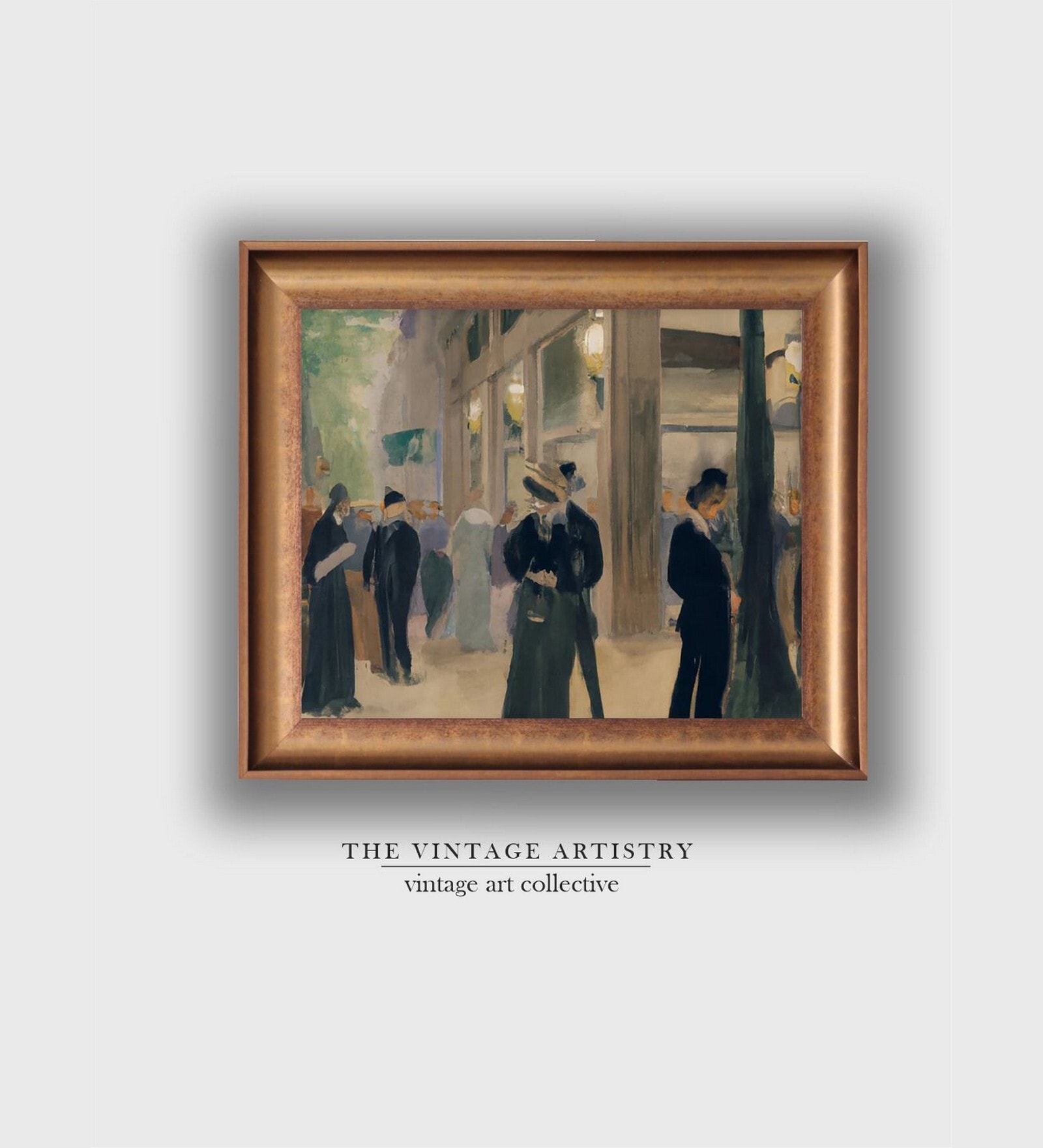 The Vintage Artistry Brown & Black Dance In Gopsmor Painting Wall Art