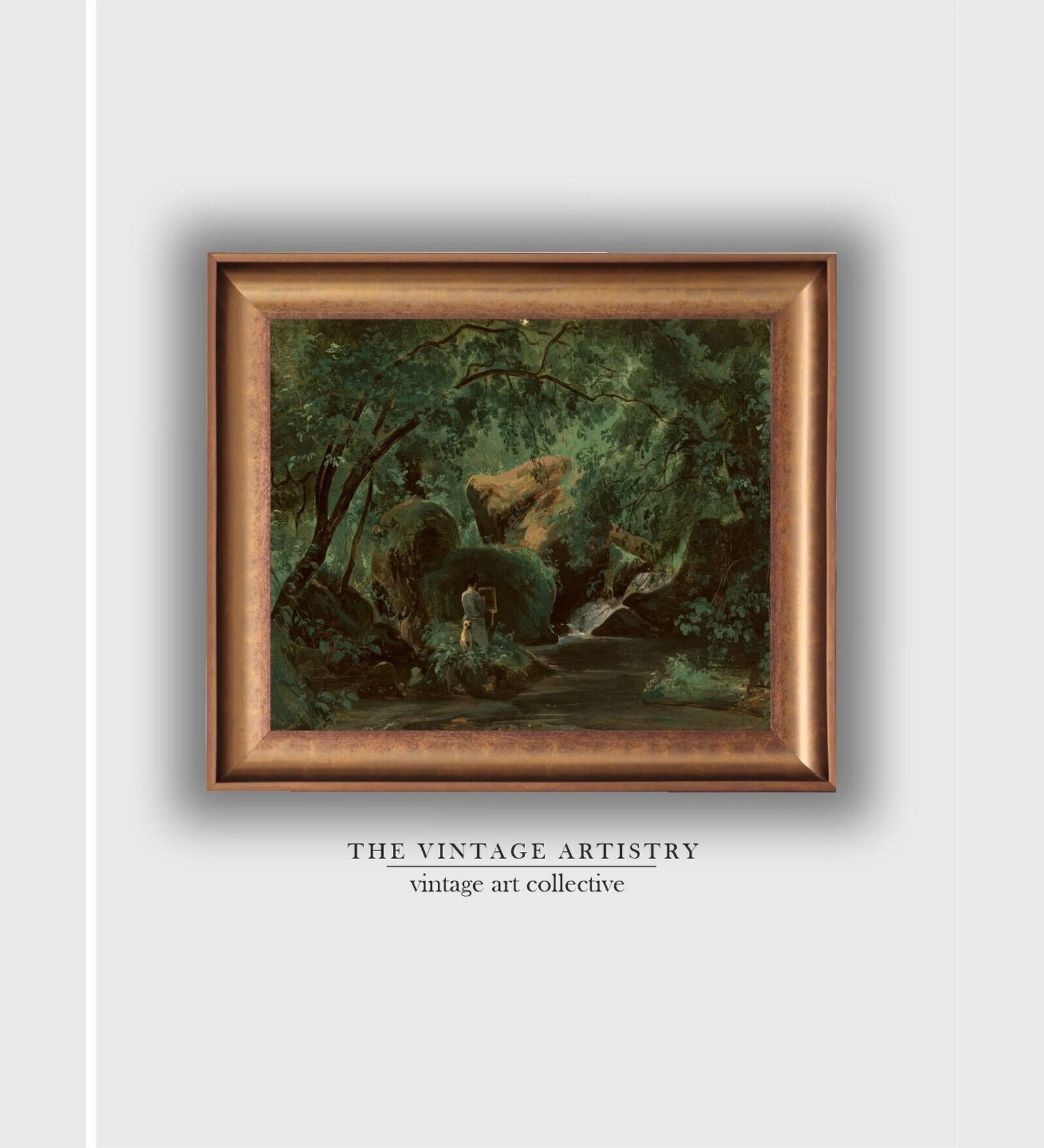 The Vintage Artistry Green & Brown Woodlands Wall Art