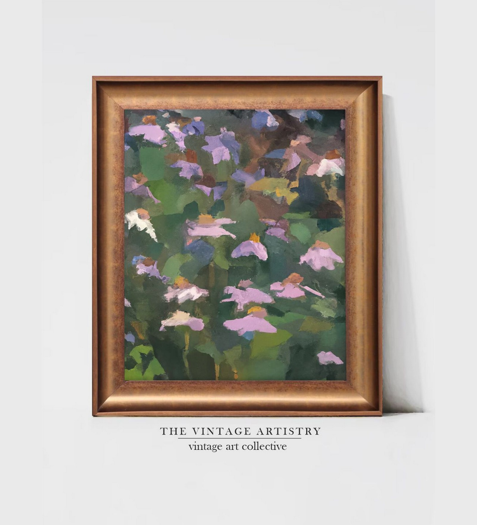 The Vintage Artistry Greenflower Painting Wall Art