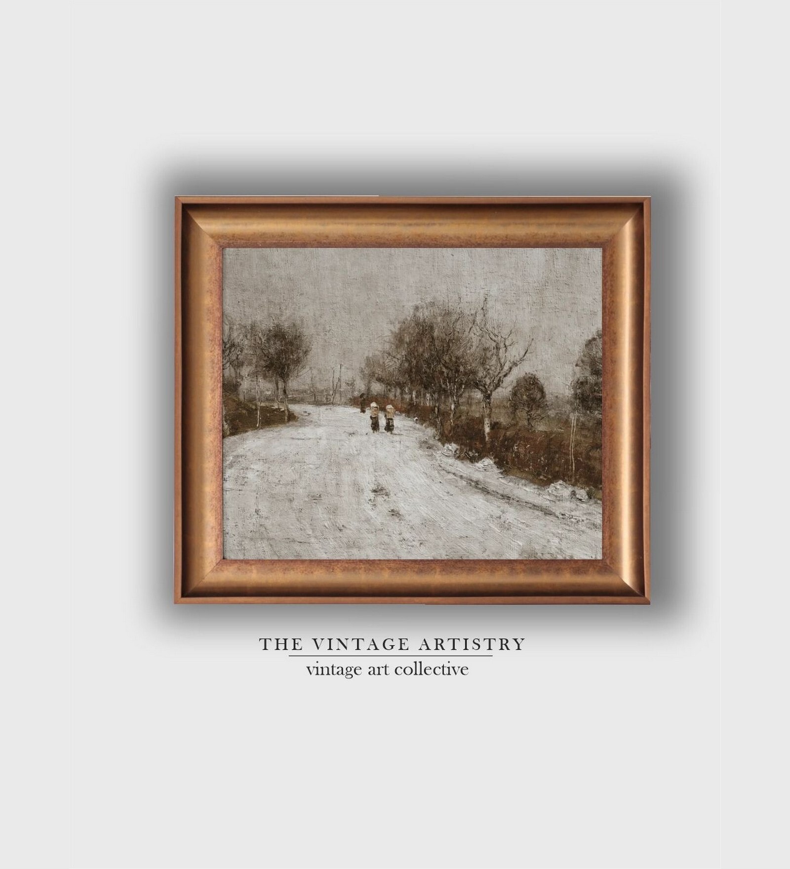 The Vintage Artistry Grey Rustic Winter Wall Art