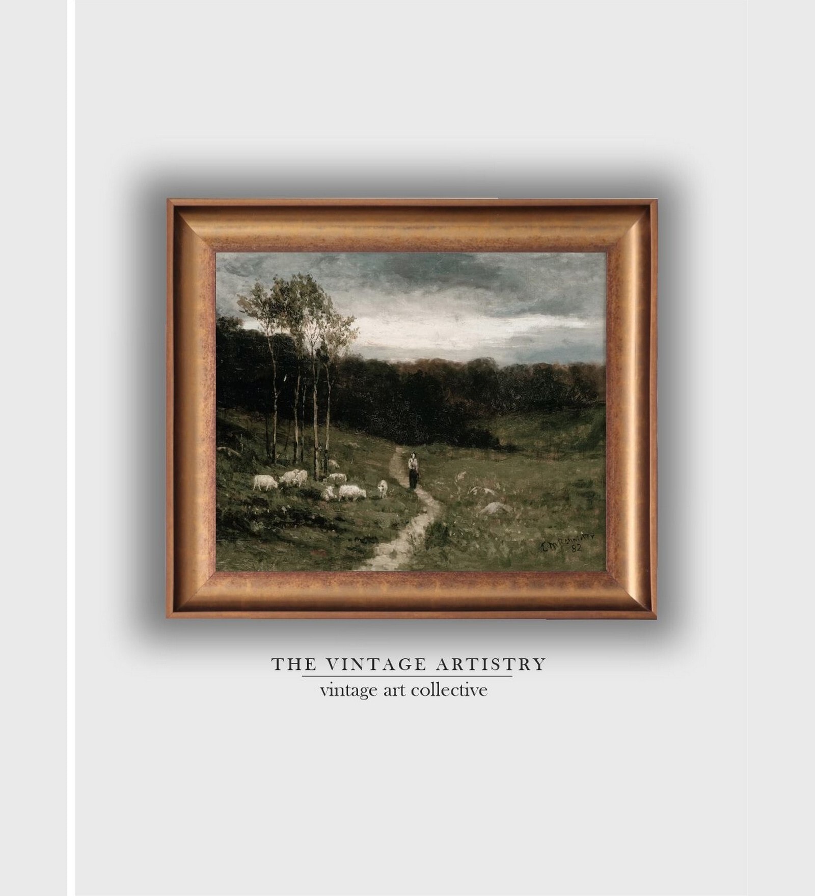 The Vintage Artistry Landscape Digital Painted Wall Art