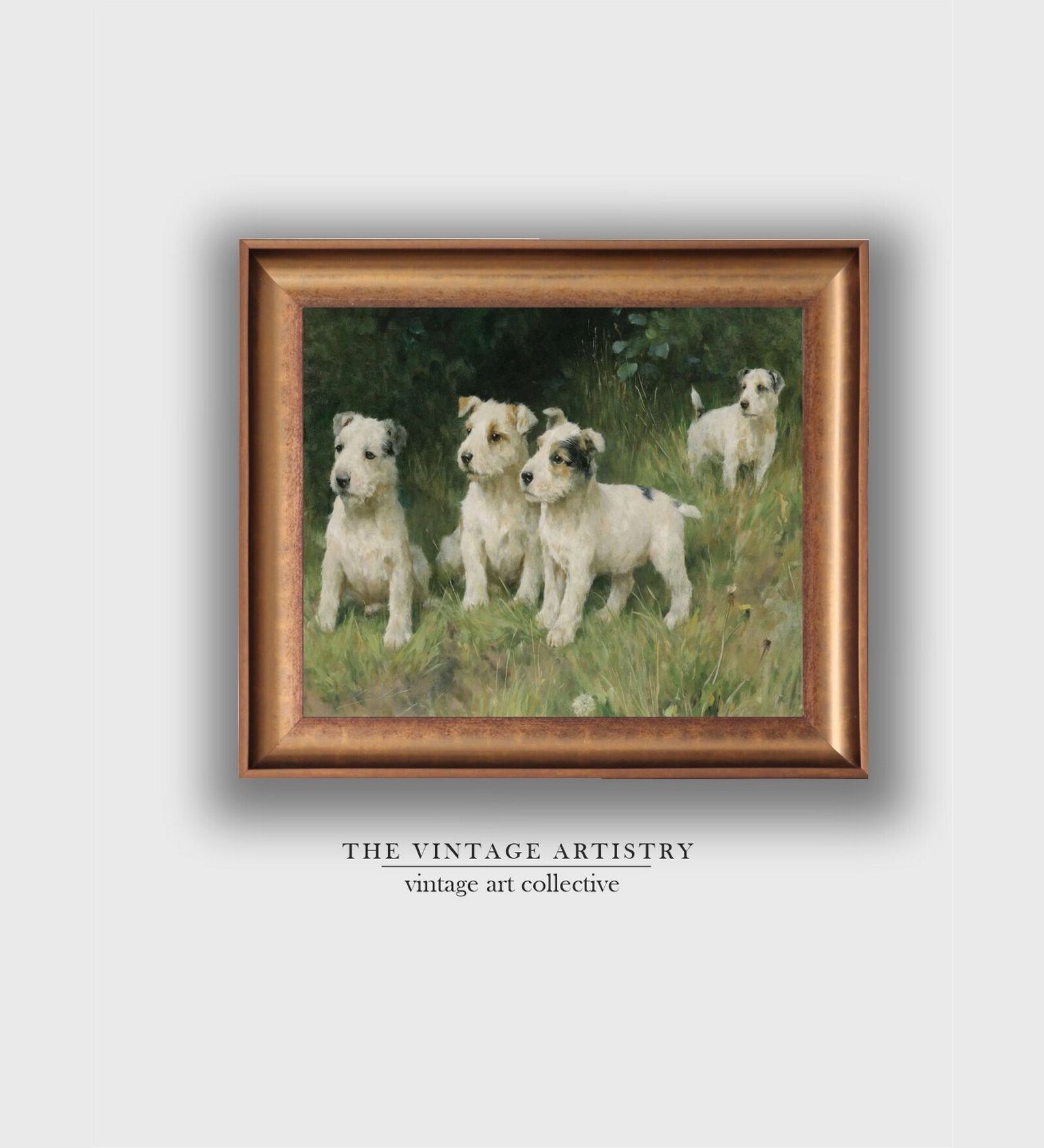 The Vintage Artistry White & Green Rising Generation Painting Wall Art