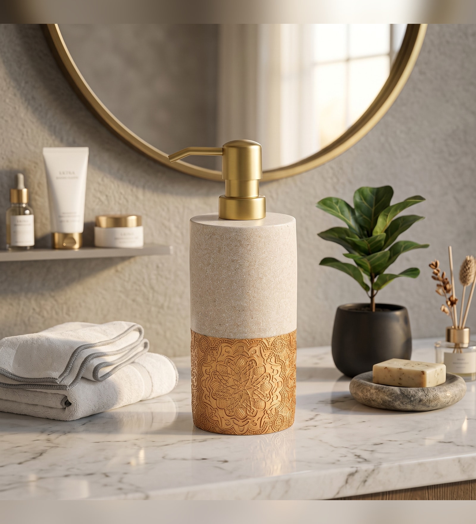 Antique Gold TheReserve Liquid Soap Dispenser