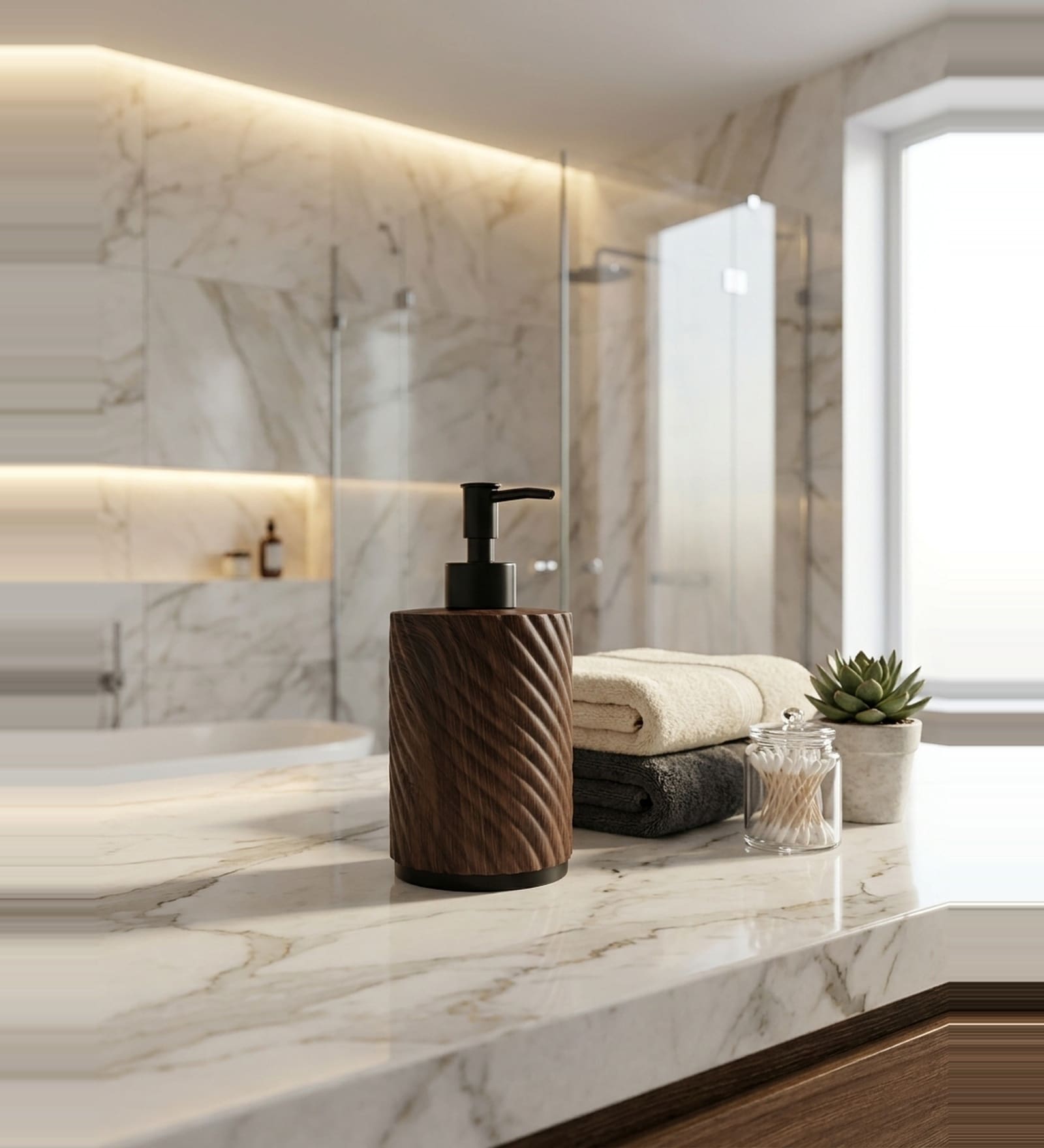 Wood TheReserve Refillable Liquid Soap Dispenser