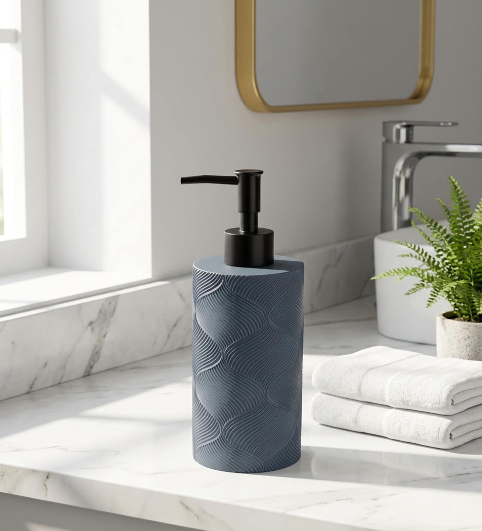 Ink Blue TheReserve Refillable Soap Dispenser