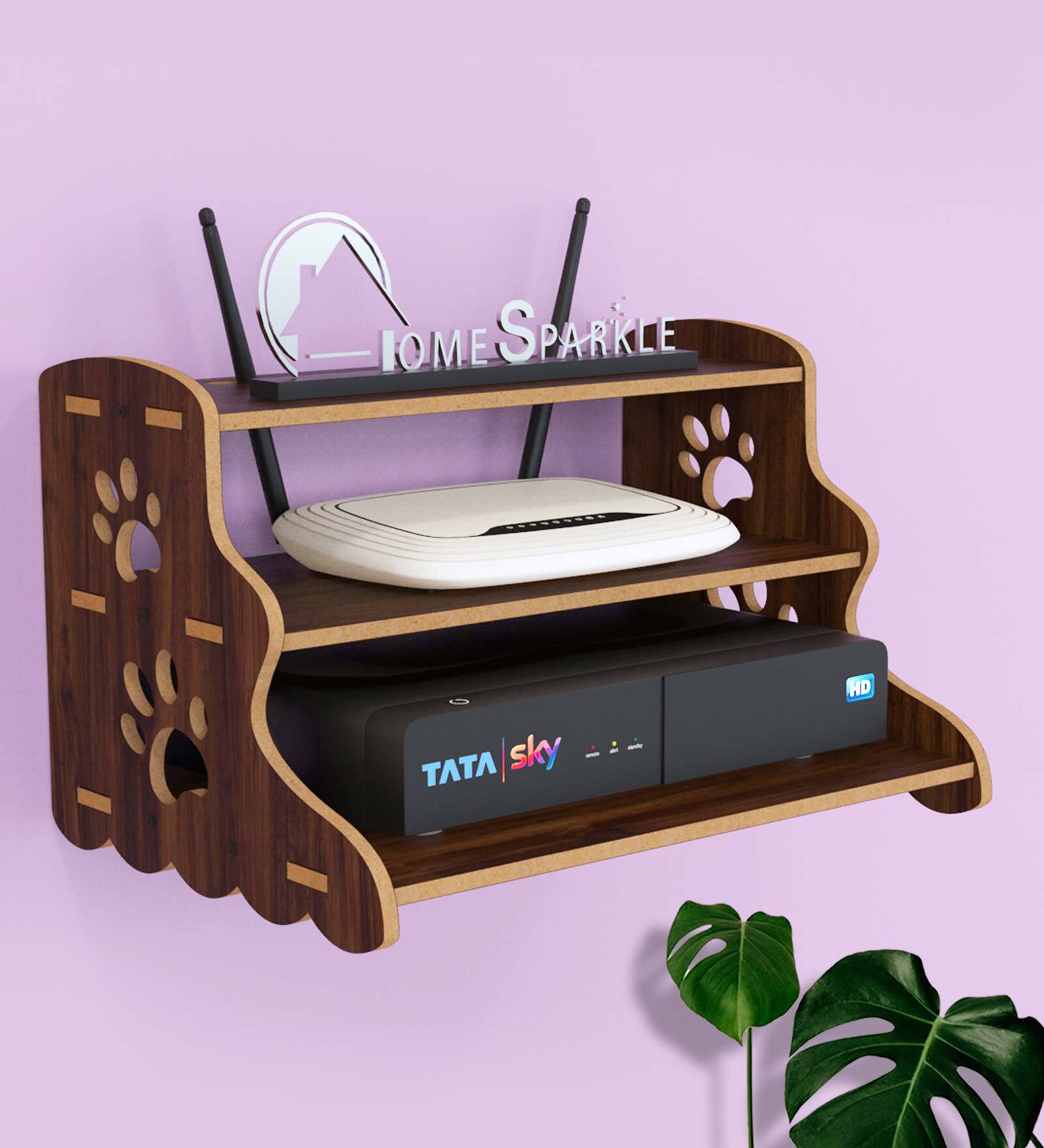 Three Tiered MDF Set Top Box