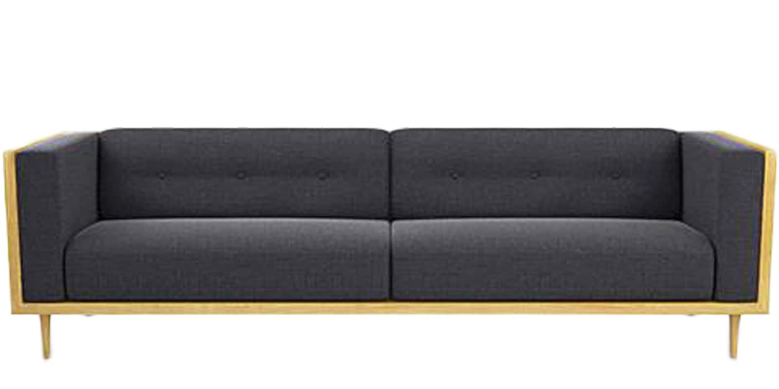 The Ozzie Three Seater Sofa in Grey Colour The Ozzie Three Seater Sofa in Grey Colour