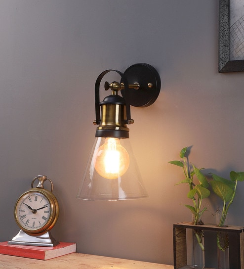 Orlando Transparent Glass Wall Sconces