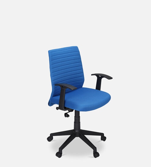 Thames Fabric Ergonomic Chair in Blue Colour