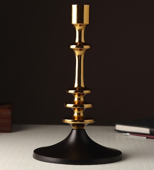 The Aristea Candle Holders Set Of 2 Gold