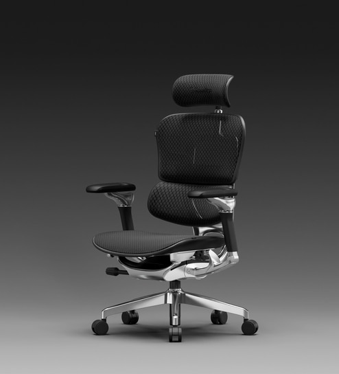 The Chief Premium Ergonomic Chair in Midnight Black Color