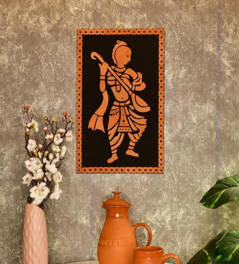The Dance of Joy Brown Terracotta Showpiece
