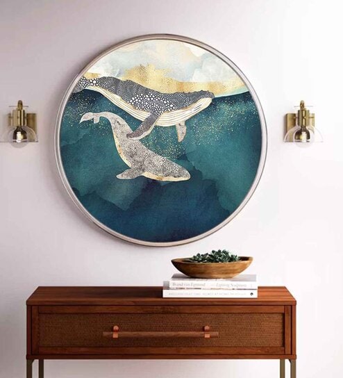 The Deep End Canvas Art Prints In Blue By The Artment