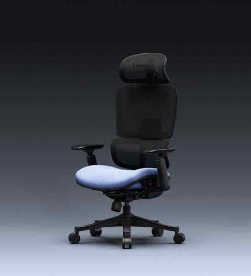 The Director Premium Ergonomic Chair In Periwinkle Blue Colour With No Footrest