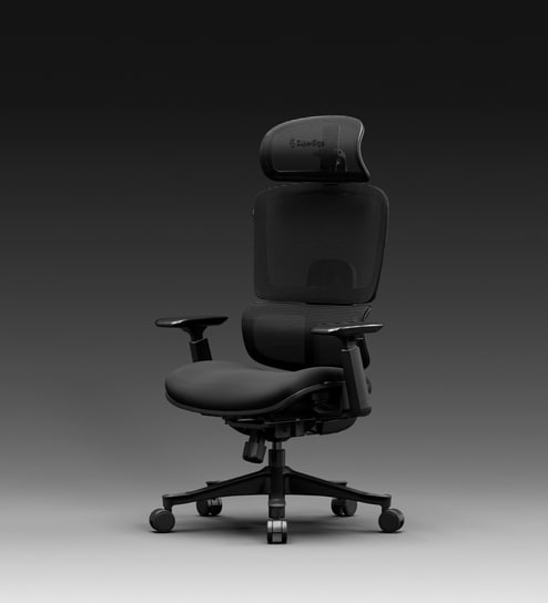 The Director Premium Ergonomic Chair In True Black With No Footrest