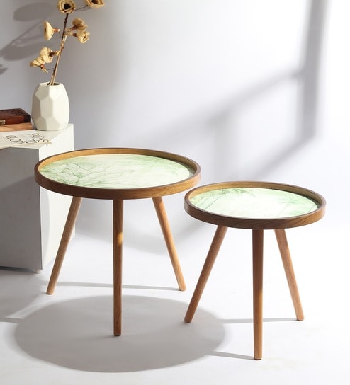 The Grove wood Table Set of 2