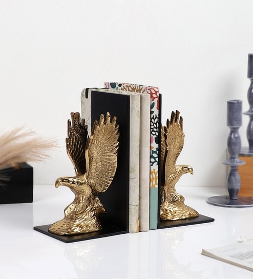 The Helion Pair Bookend Gold