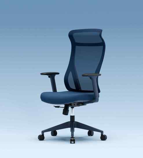 The Novice Premium Ergonomic Chair In Florence Blue Colour