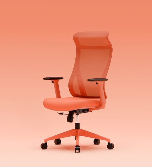 The Novice Premium Ergonomic Chair In Spiced Orange