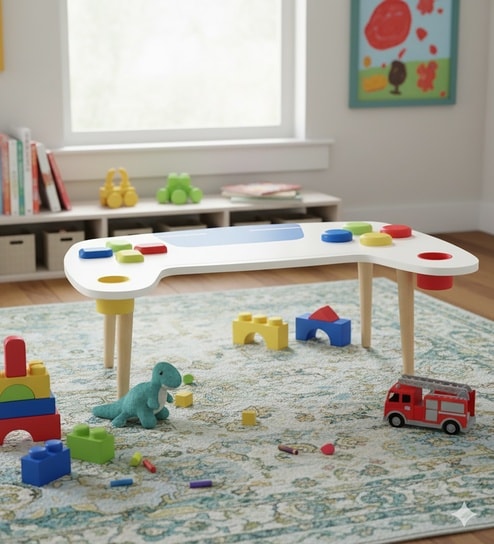 The PlayStation Table In White Colour