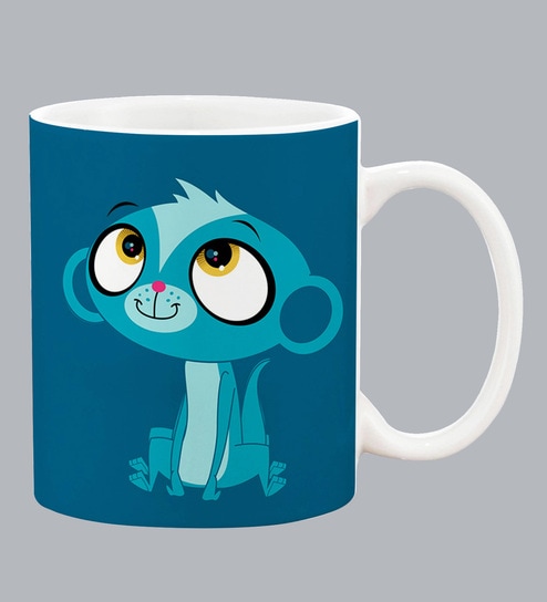Arian 250ml White & Blue Coffee Mug