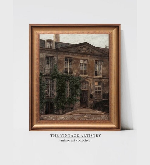 The Vintage Artistry Brown & Black Printed Framedwall Art