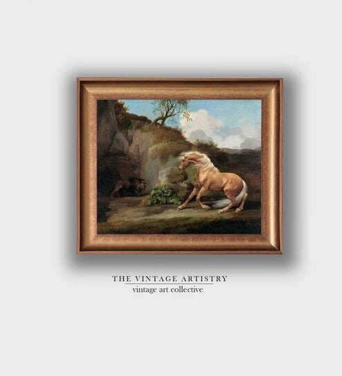 The Vintage Artistry Brown & Green George Stubbs Painting Wall Art